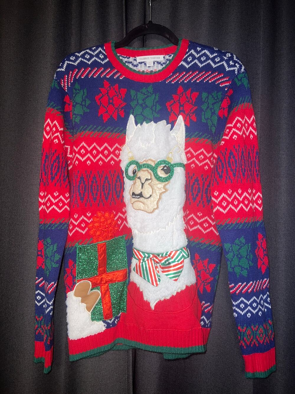Ugly Christmas Sweater Xmas Size Small Llama
